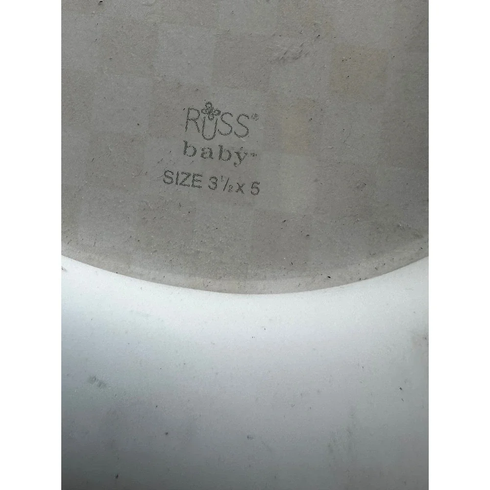 Russ Baby Gifts from‎ Heaven White Ceramic Christening Picture Frame 3.5x5 Bows